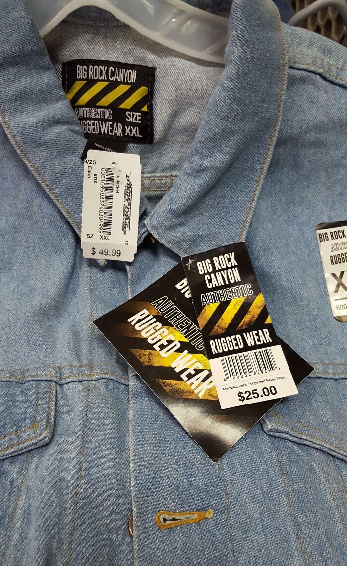The "Thrift Store" Price Of This Non-Vintage Denim Jacket That Still Had The Original Tags On It