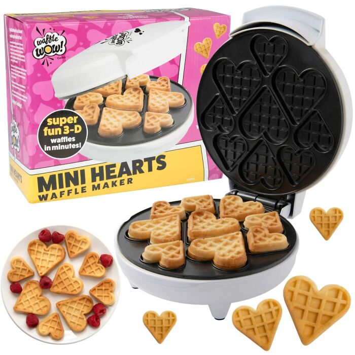 Valentines Day Mini Hearts Waffle Maker