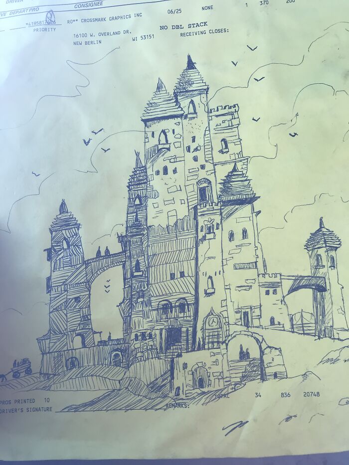 My Sketch Of An Ian Mcque Castle