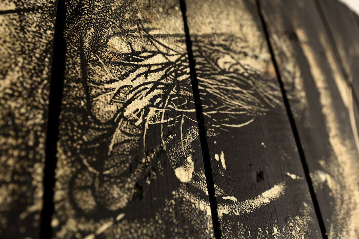 Chronos: I Hand-Carved Old Wooden Cable Spool (9 Pics)