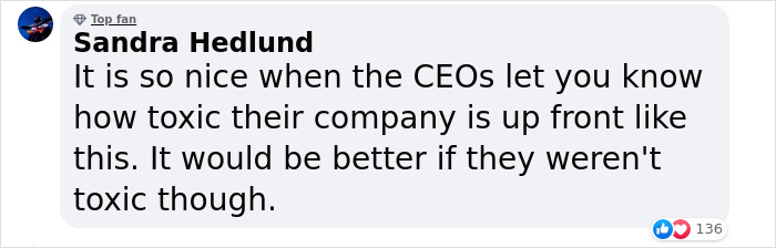 CEO Makes A LinkedIn Post Saying "Never Hire Anyone That's Looking For Work Life Balance," And It Backfires CEO Makes A LinkedIn Post Saying "Never Hire Anyone That's Looking For Work Life Balance," And It Backfires