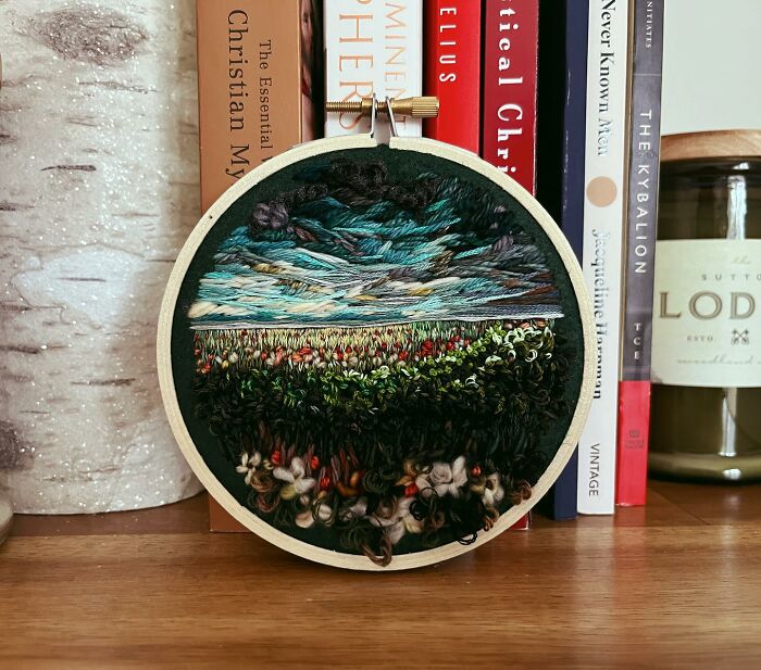 Artist Creates Moving Landscapes With Needle And Thread