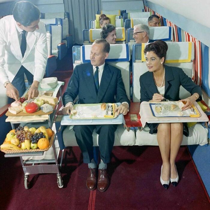 First Class Of Swissair In The 1960s