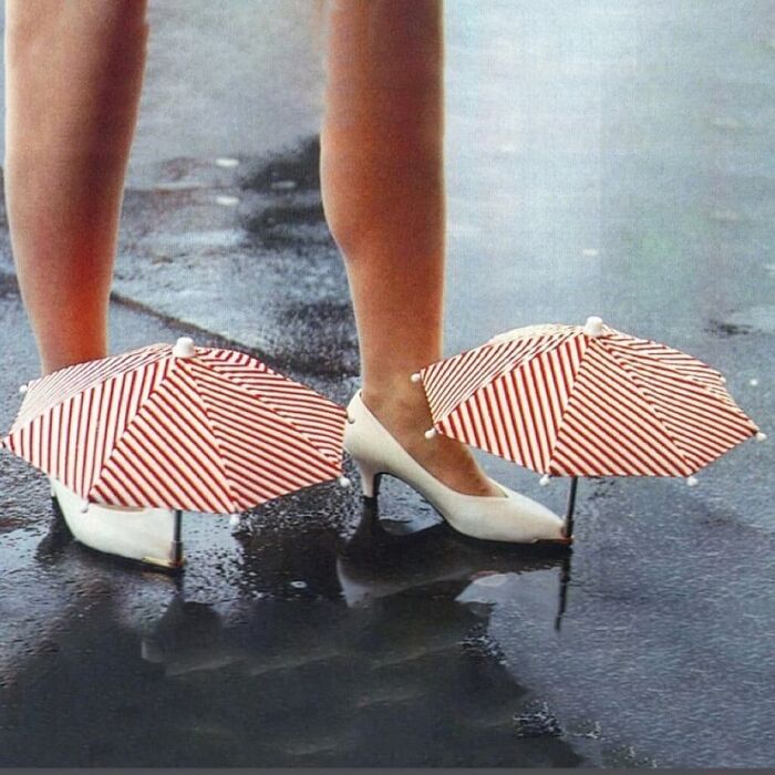 It's Raining Today So Better Protect Our Shoes