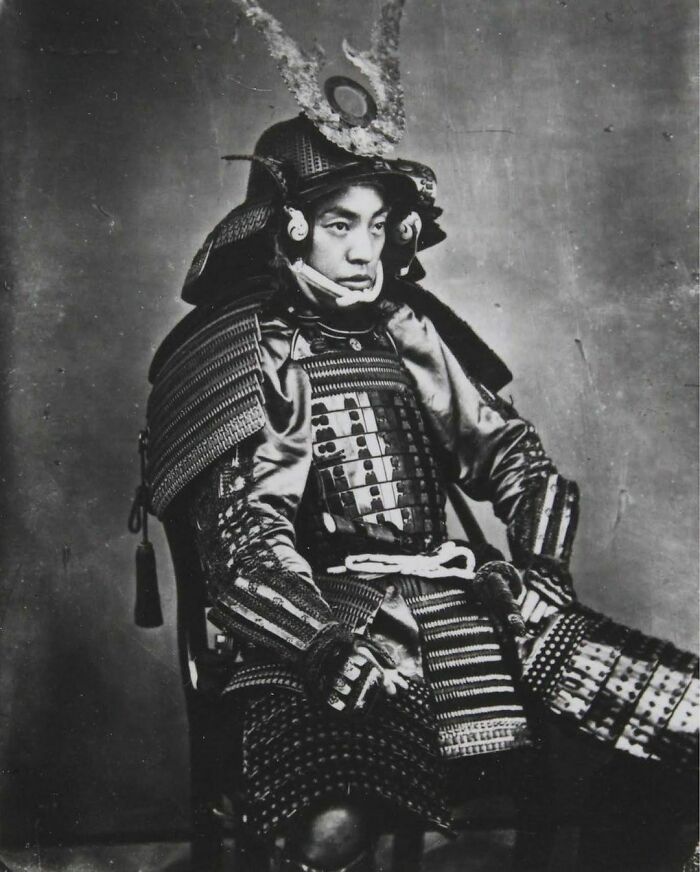 C. 1860s. Studio Portraits Of Samurai Warriors