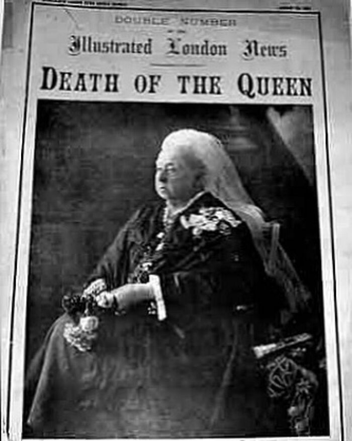 Front Page Of The Illustrated London News January 22nd 1901. “Queen Victoria Died, Surrounded By Her Family, At The Osborne House On The Isle Of Wight At 6:30pm”