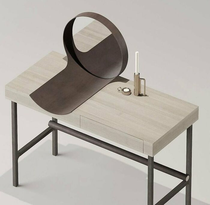 Table With Mirror Designed By Dmitry Kozinenko