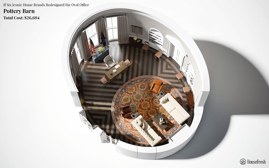 Here's What The Oval Office Might Look Like With An Overhaul In The Style Of 6 Popular Home Brands Here's What The Oval Office Might Look Like With An Overhaul In The Style Of 6 Popular Home Brands