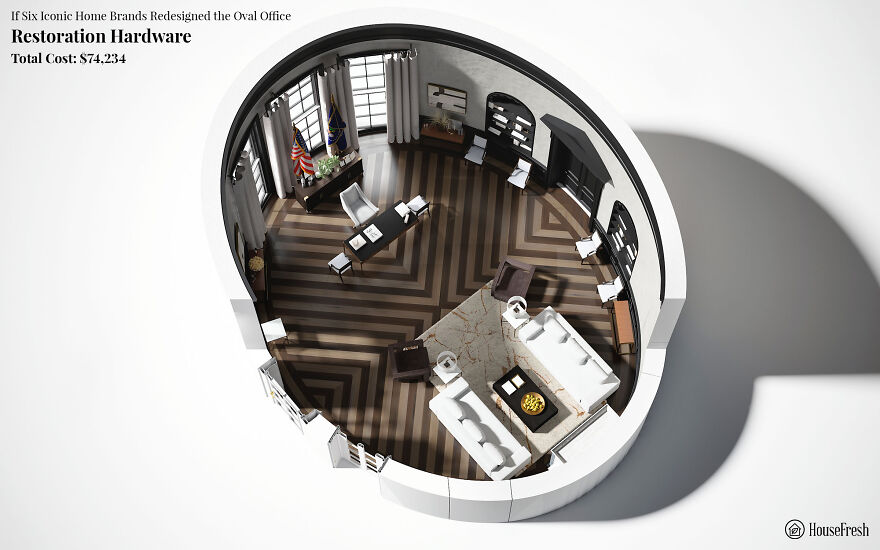 Here's What The Oval Office Might Look Like With An Overhaul In The Style Of 6 Popular Home Brands Here's What The Oval Office Might Look Like With An Overhaul In The Style Of 6 Popular Home Brands