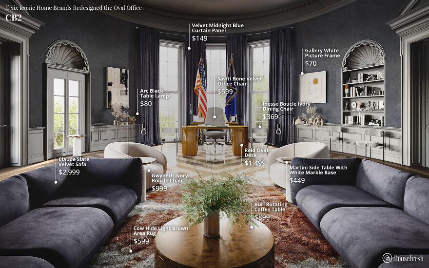 Here's What The Oval Office Might Look Like With An Overhaul In The Style Of 6 Popular Home Brands Here's What The Oval Office Might Look Like With An Overhaul In The Style Of 6 Popular Home Brands
