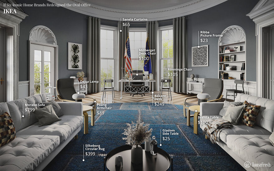 Here's What The Oval Office Might Look Like With An Overhaul In The Style Of 6 Popular Home Brands Here's What The Oval Office Might Look Like With An Overhaul In The Style Of 6 Popular Home Brands