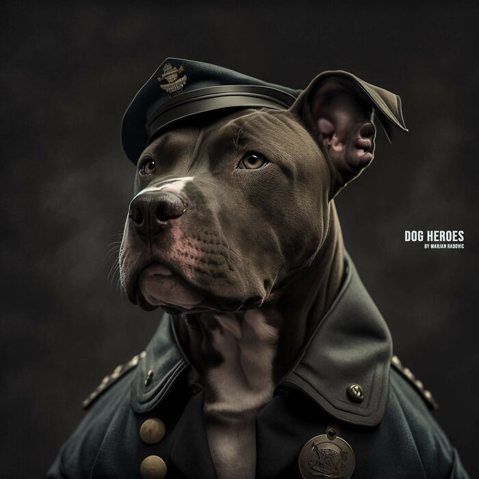 "Dog Heroes", Photographer Creates Hyper-Realistic Dogs Using Ai (43 Pics)