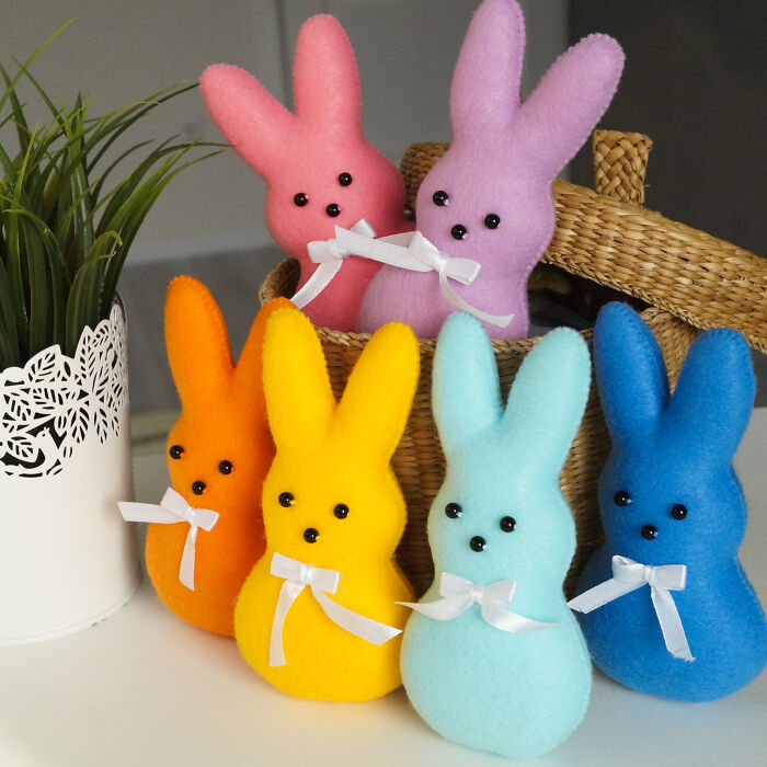 Easter Is Coming, And I'm Getting Ready For It - I Made These Cute Felt Bunnies
