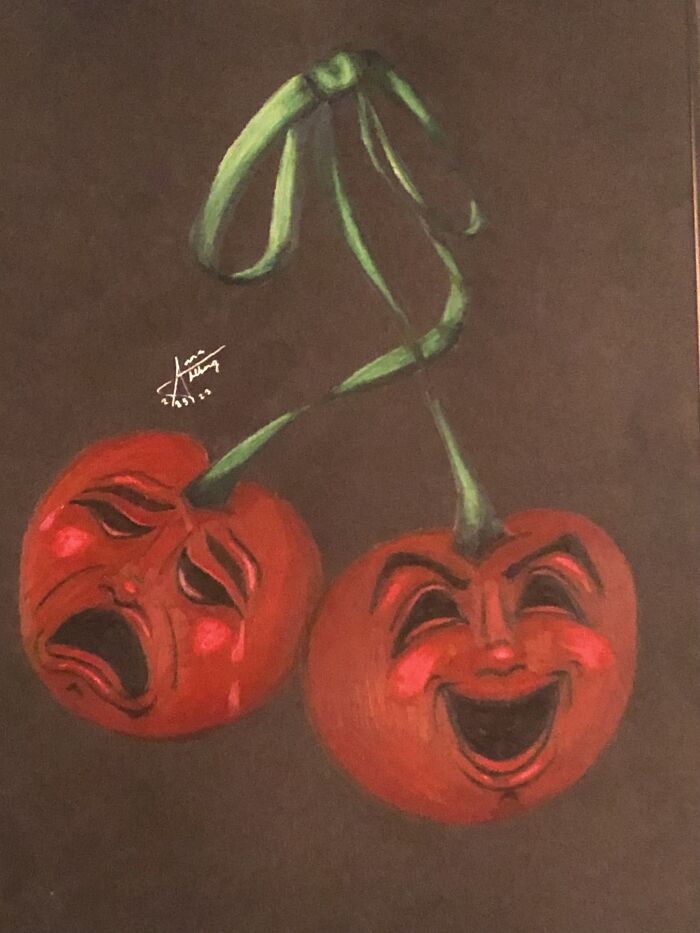 Comedy And Tragedy Cherries 🎭 🍒