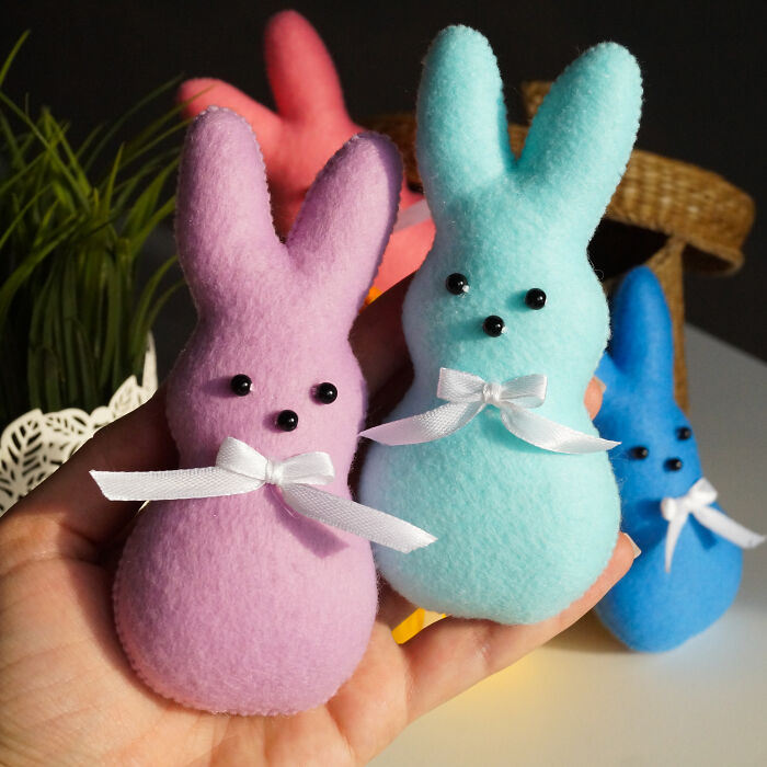 Easter Is Coming, And I'm Getting Ready For It - I Made These Cute Felt Bunnies