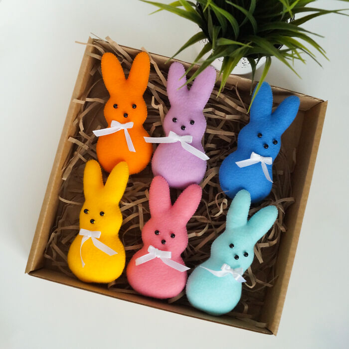 Easter Is Coming, And I'm Getting Ready For It - I Made These Cute Felt Bunnies