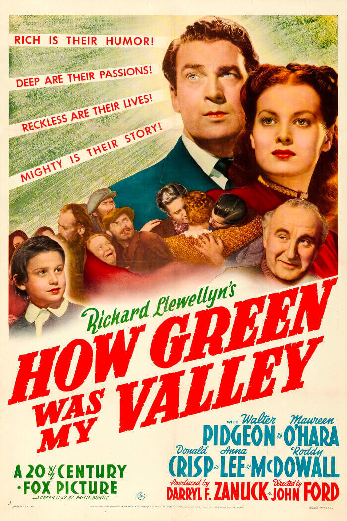 poster of How Green Was My Valley movie