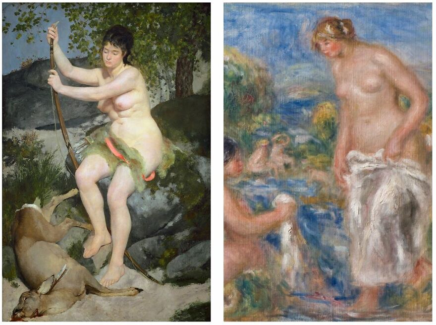 Auguste Renoir In 1867 And 1916
