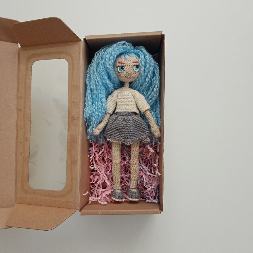 I Crocheted A Little Doll.