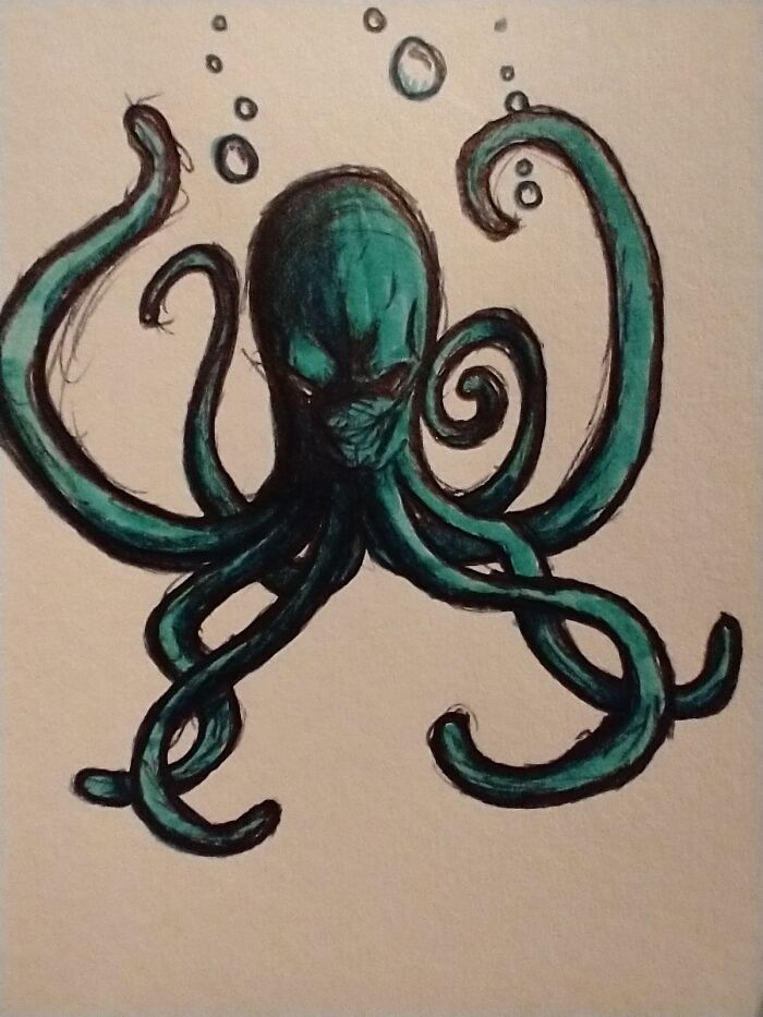 A Quick Ballpoint Octopus