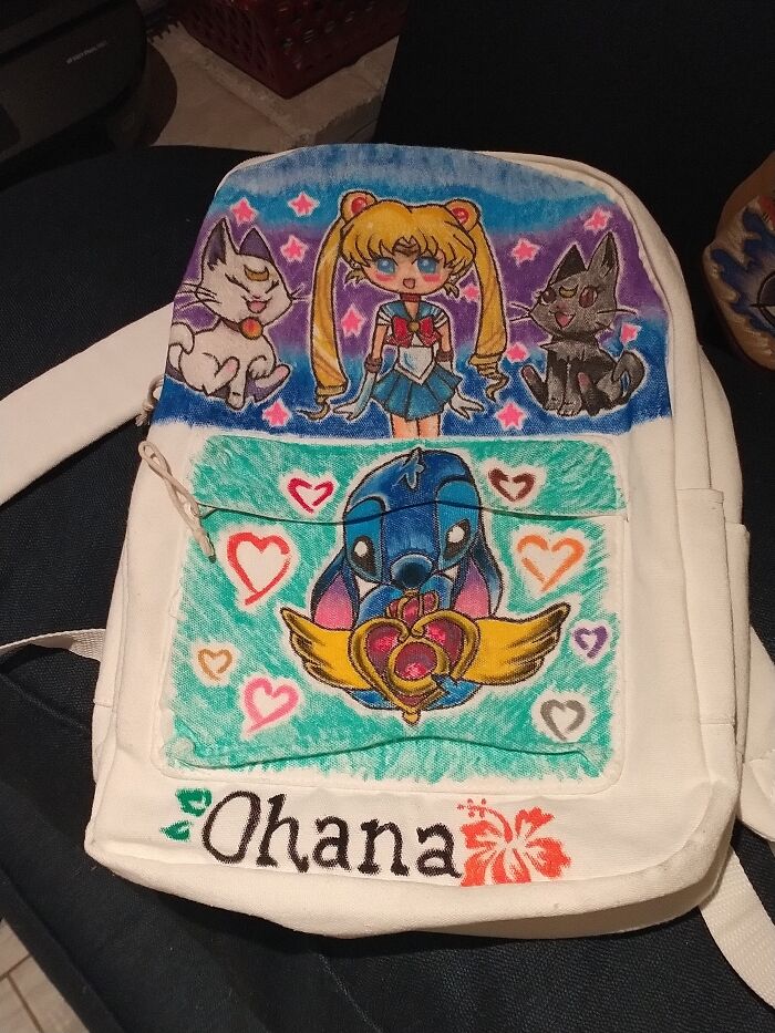 My Friends Backpack That I Drew For Her It's Not Done