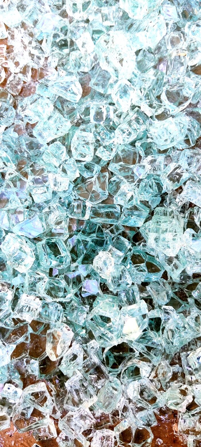 Shattered Glass Looks Like Ice Cubes