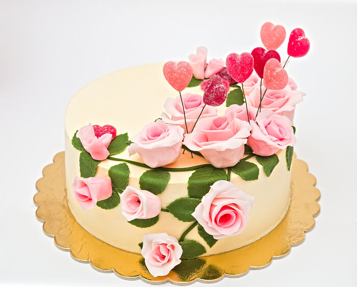 My Girlfriend Made This For Practicing Sugar Roses... And Is Valentine Themed :)