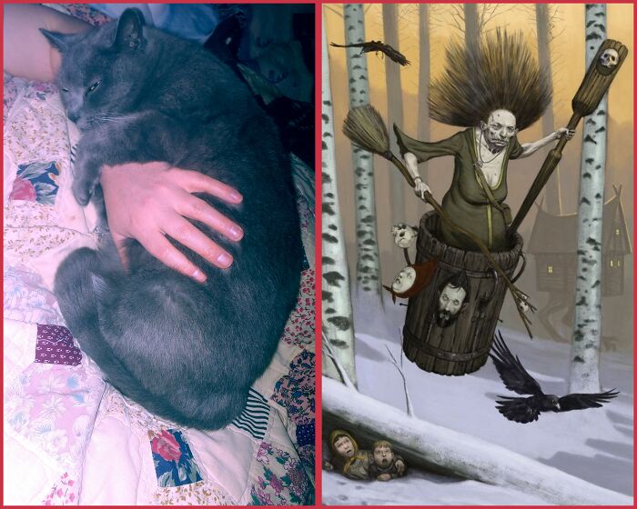 This Is My Sweet Girl Baba Yaga, Named After A Witch From Russian Folklore. She's A Russian Blue