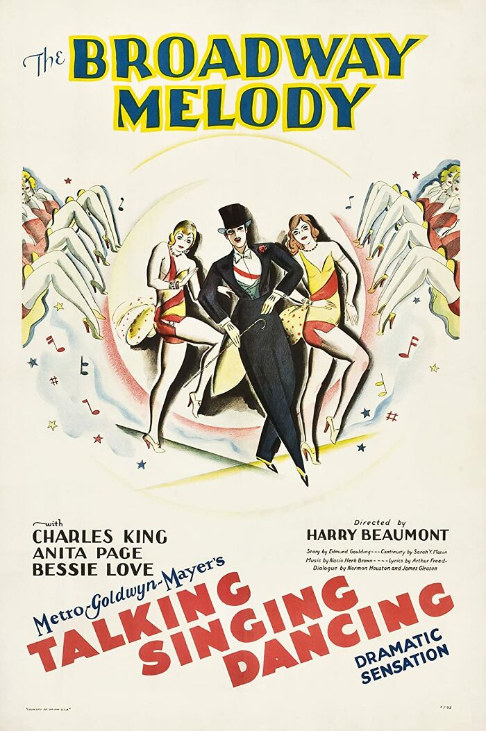 poster of The Broadway Melody movie