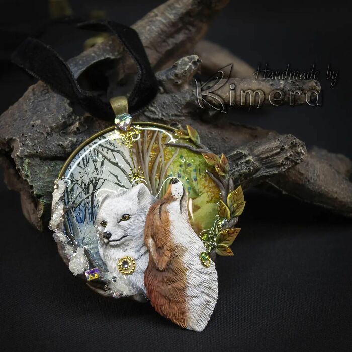 My Sister And I Create Unique Pieces Of Wearable Art In Polymer Clay, Mostly Inspired By Nature