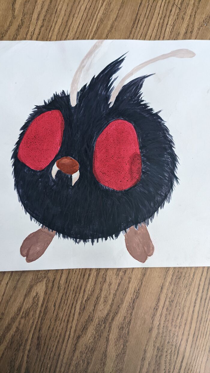 One Of My Favorite Recent Paintings! I'm Really Proud Of The Hair Texture, Tho It's Hard To See In This Photo!