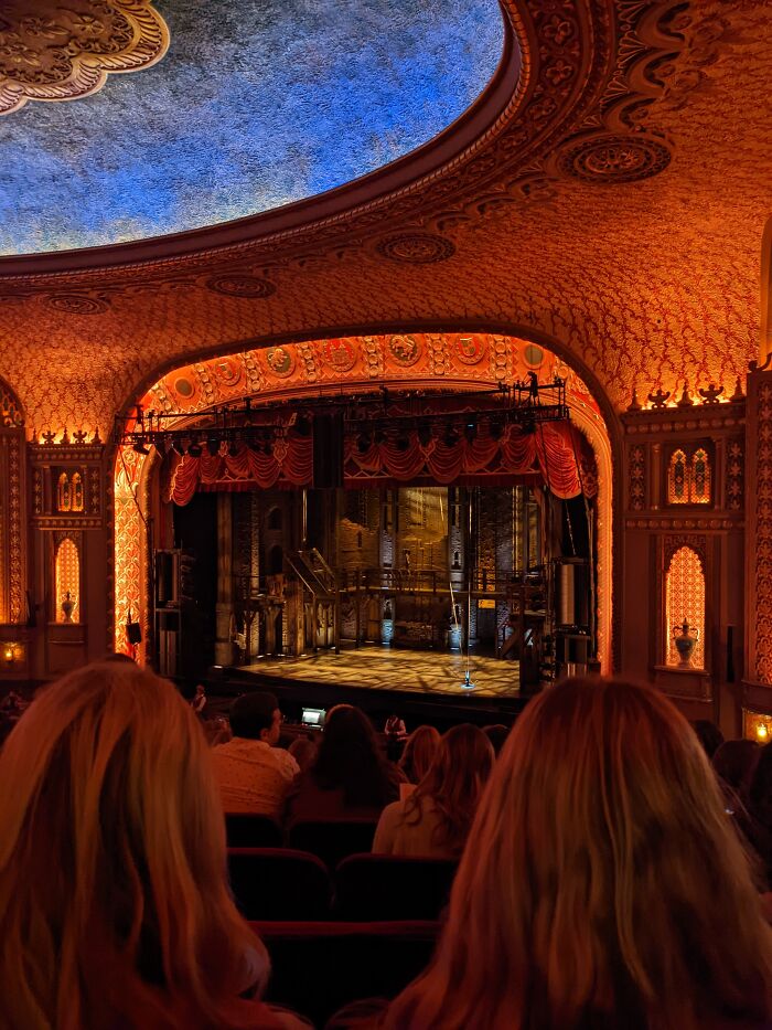 I Love This Photo I Took At The Theater In My Town Right Before I Saw Hamilton