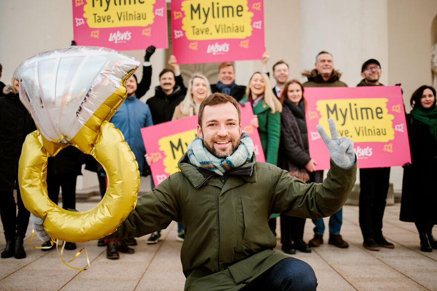 Openly Gay Candidate For Vilnius Mayor Proposes To His City
