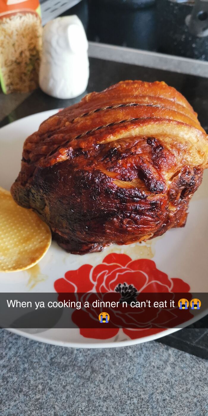 A Joint Of Pork I Made For Dinner That I Couldn't Eat Cos If Just Had My Gallbladder Removed