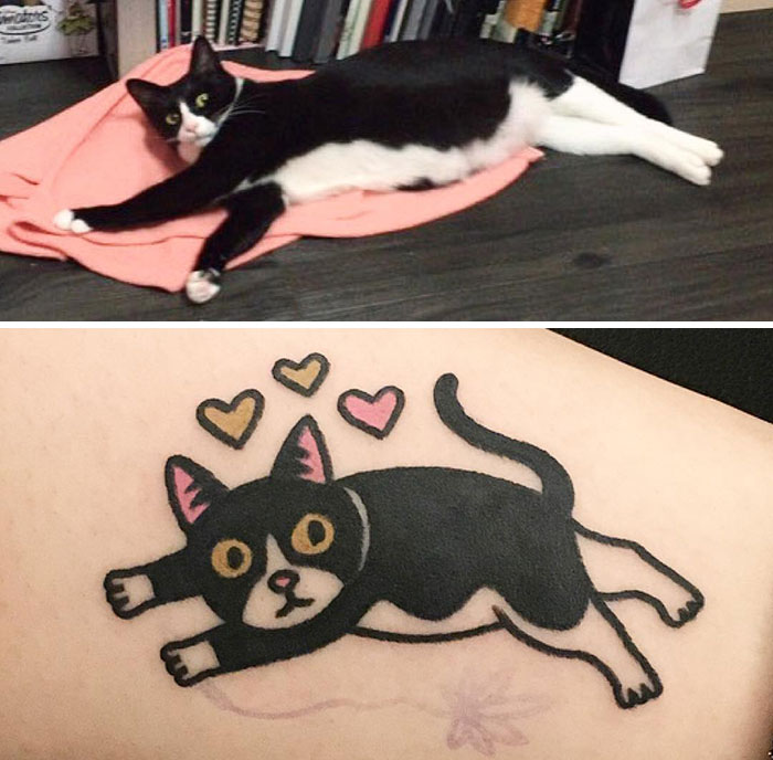 Tattoo Artist Turns Pets Into Cartoons, Allowing Owners To Never Part With Them