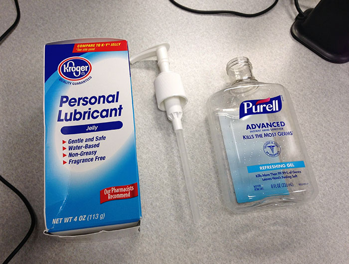 For April Fools Day, I Decided To Replace Hand Sanitizer With Lube For My Co-Workers