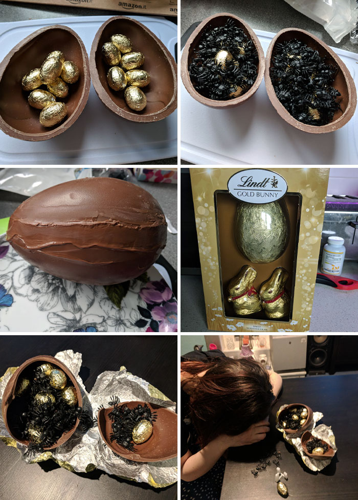 I Made My Girlfriend An Easter/April Fools Egg