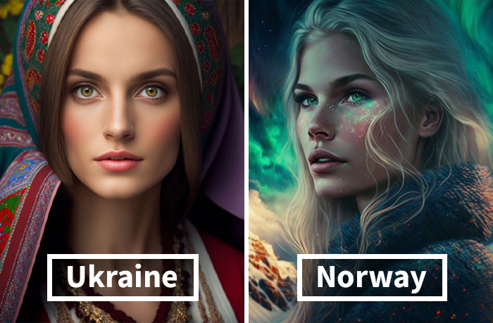 Digital Artist Asks Artificial Intelligence To Turn 30 Countries Into Women, And The Results Go Viral