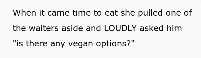 “You Just Assume Because I’m Vegan I Only Eat Salads?”: Sister Under Fire After Not Catering To Brother’s Vegan GF At Her Engagement Dinner “You Just Assume Because I’m Vegan I Only Eat Salads?”: Sister Under Fire After Not Catering To Brother’s Vegan GF At Her Engagement Dinner
