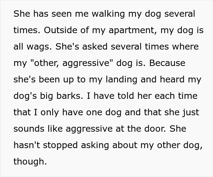 Woman Is Annoyed Her Neighbor Comes To Her Landing And Lurks, So She Swings Open The Door, Frightening Her And Causing Her To Fall Woman Is Annoyed Her Neighbor Comes To Her Landing And Lurks, So She Swings Open The Door, Frightening Her And Causing Her To Fall