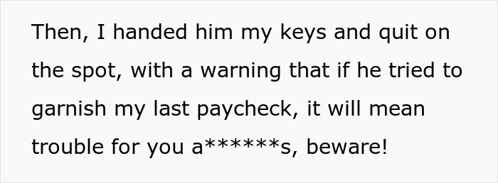 The Internet Is Loving This Stinky Revenge On A Greedy Boss Who Tried To Steal $4,000 From Employee The Internet Is Loving This Stinky Revenge On A Greedy Boss Who Tried To Steal $4,000 From Employee