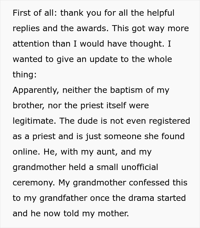 "Someone Has To Save The Boy": Religious Woman Baptizes Her Nephew Behind Everyone's Back, Receives Hilarious Revenge "Someone Has To Save The Boy": Religious Woman Baptizes Her Nephew Behind Everyone's Back, Receives Hilarious Revenge