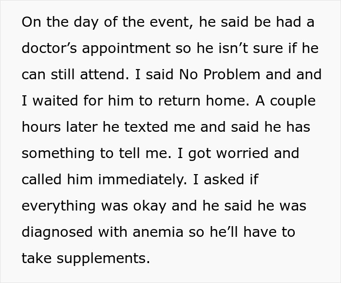 Boyfriend Finds Out He Has Anemia, Is Furious His Girlfriend Still Went Out To Party