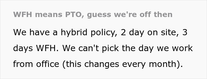 Manager Gets A Dose Of Malicious Compliance After Penalizing Team For Working From Home Manager Gets A Dose Of Malicious Compliance After Penalizing Team For Working From Home