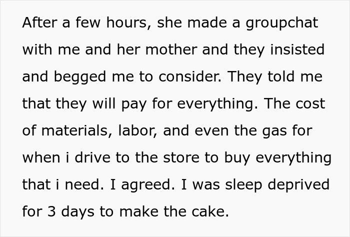 Family Has To Pick Sides After Woman Refuses To Bake More Cakes For Cousin After She Disappeared When She Had To Pay For The First One Family Has To Pick Sides After Woman Refuses To Bake More Cakes For Cousin After She Disappeared When She Had To Pay For The First One