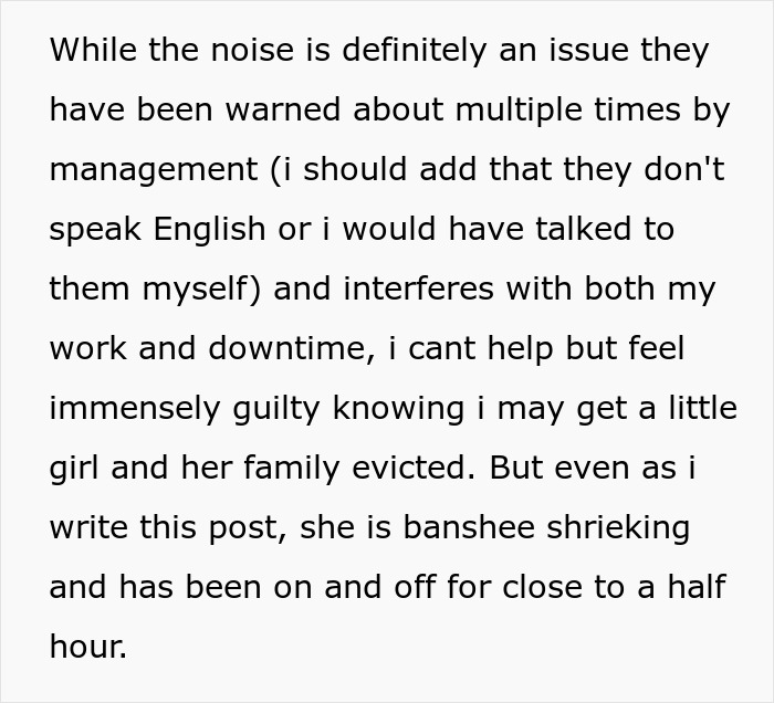 Woman Can’t Bear The Extreme Noise Her Neighbor’s Toddler Makes, Asks Online If She Should File Yet Another Complaint That Might Lead To Eviction