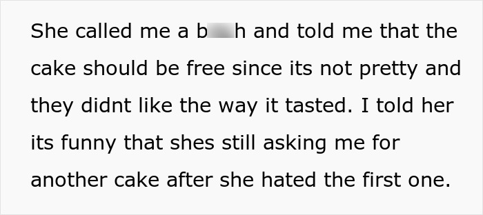 Family Has To Pick Sides After Woman Refuses To Bake More Cakes For Cousin After She Disappeared When She Had To Pay For The First One Family Has To Pick Sides After Woman Refuses To Bake More Cakes For Cousin After She Disappeared When She Had To Pay For The First One