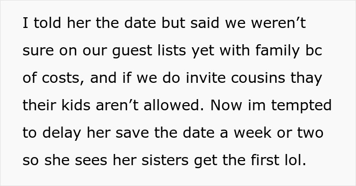 Bride-To-Be Left Is Speechless After Cousin Sends Through A List Of Wedding Demands Before She’s Even Been Officially Invited
