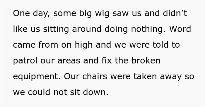 “Our Chairs Were Taken Away So We Could Not Sit Down”: Mechanics End Up Costing Employer Thousands In Malicious Compliance “Our Chairs Were Taken Away So We Could Not Sit Down”: Mechanics End Up Costing Employer Thousands In Malicious Compliance
