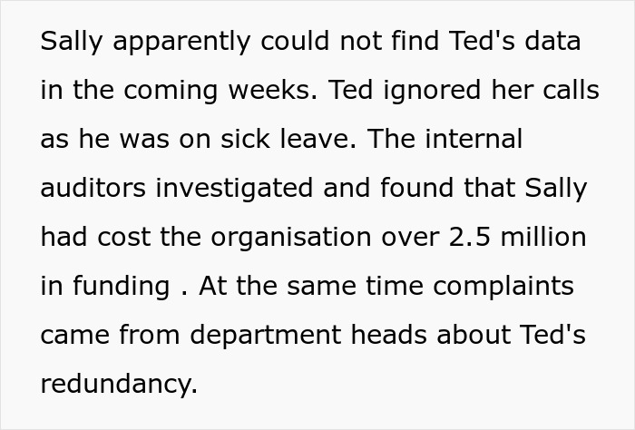 "Delete Your Files And Leave": New Boss Ignores Employee's Work For A Year Because He's 'Useless' Before Getting Him Fired, And It Costs Her Her Job